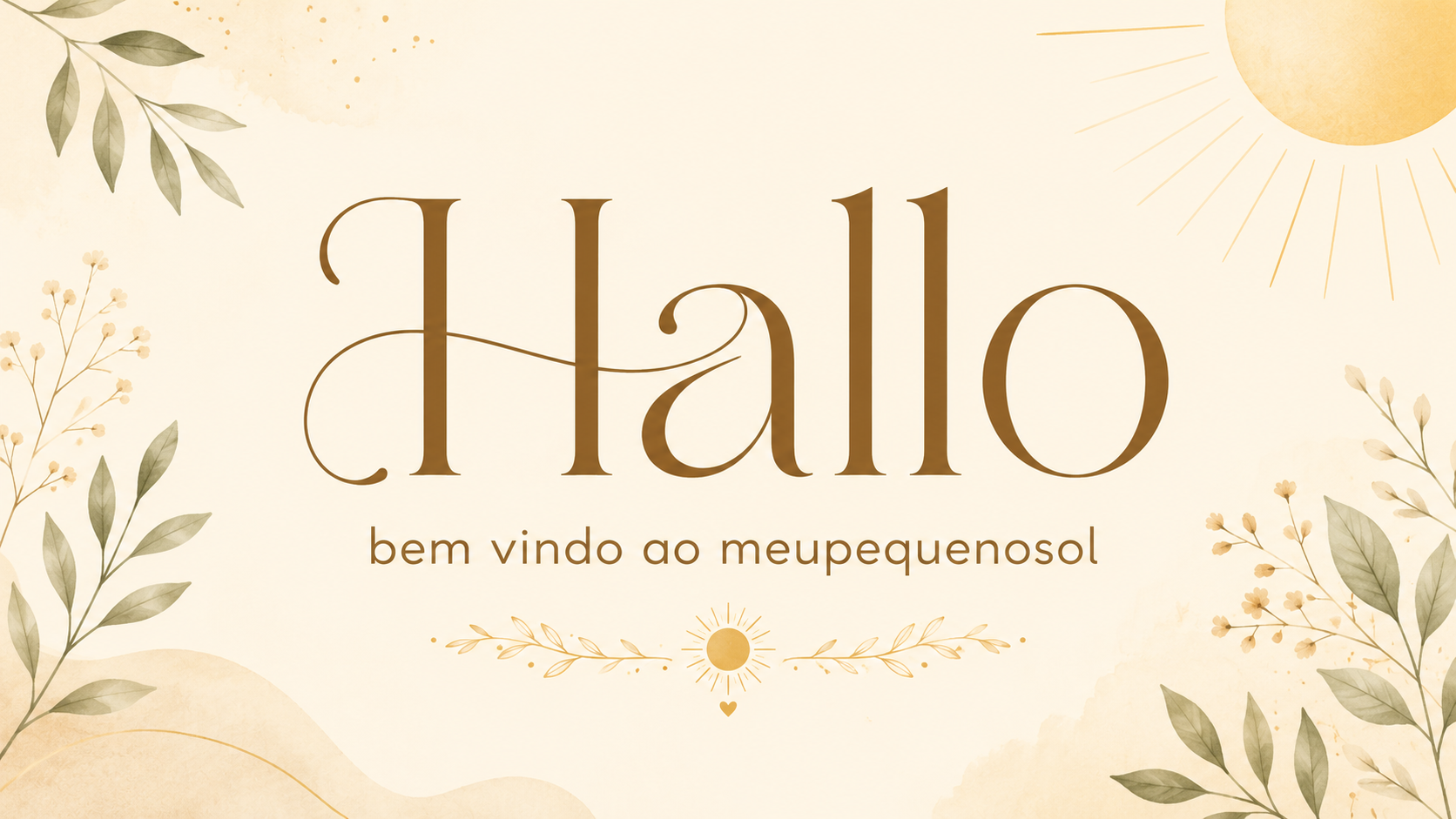 Imagem de boas-vindas do meupequenosol